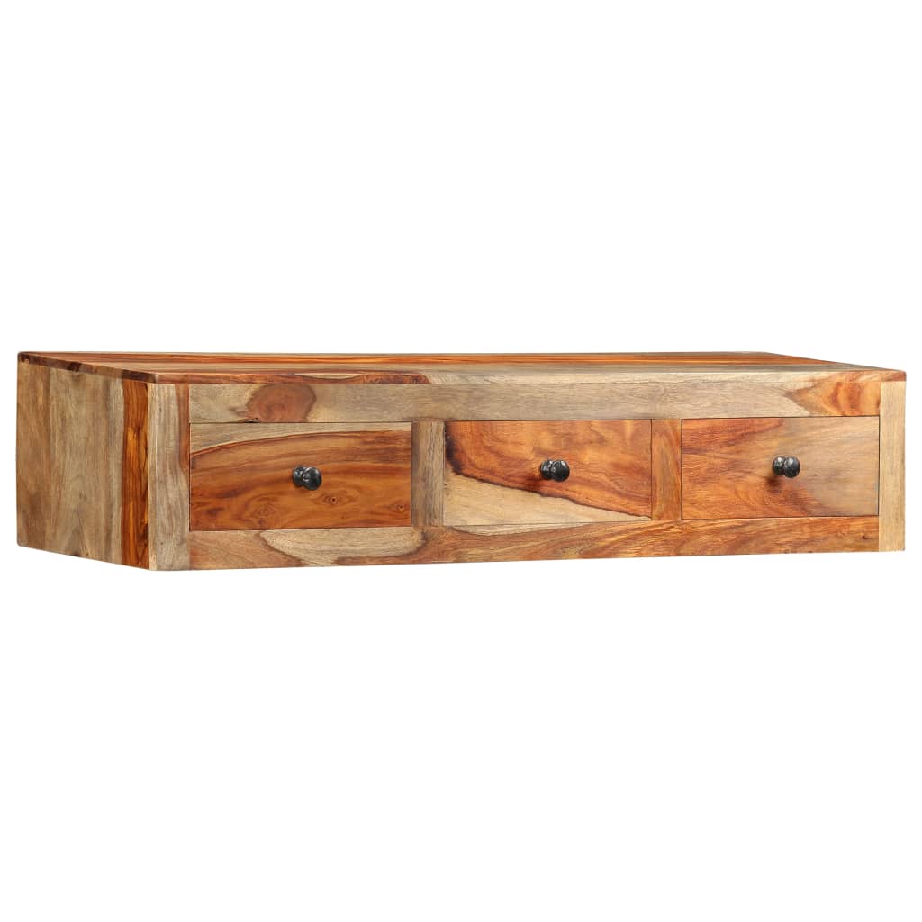 Tavolo Consolle da Parete 100x25x20 cm in Massello di Acacia | homemem39