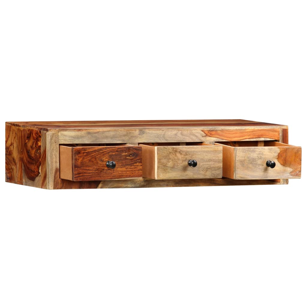 Tavolo Consolle da Parete 100x25x20 cm in Massello di Acacia | homemem39