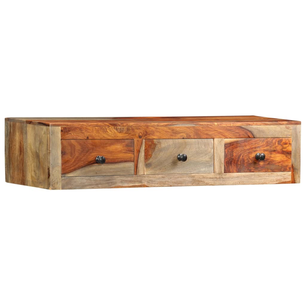 Tavolo Consolle da Parete 100x25x20 cm in Massello di Acacia | homemem39