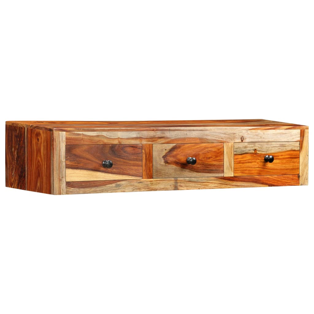Tavolo Consolle da Parete 100x25x20 cm in Massello di Acacia | homemem39