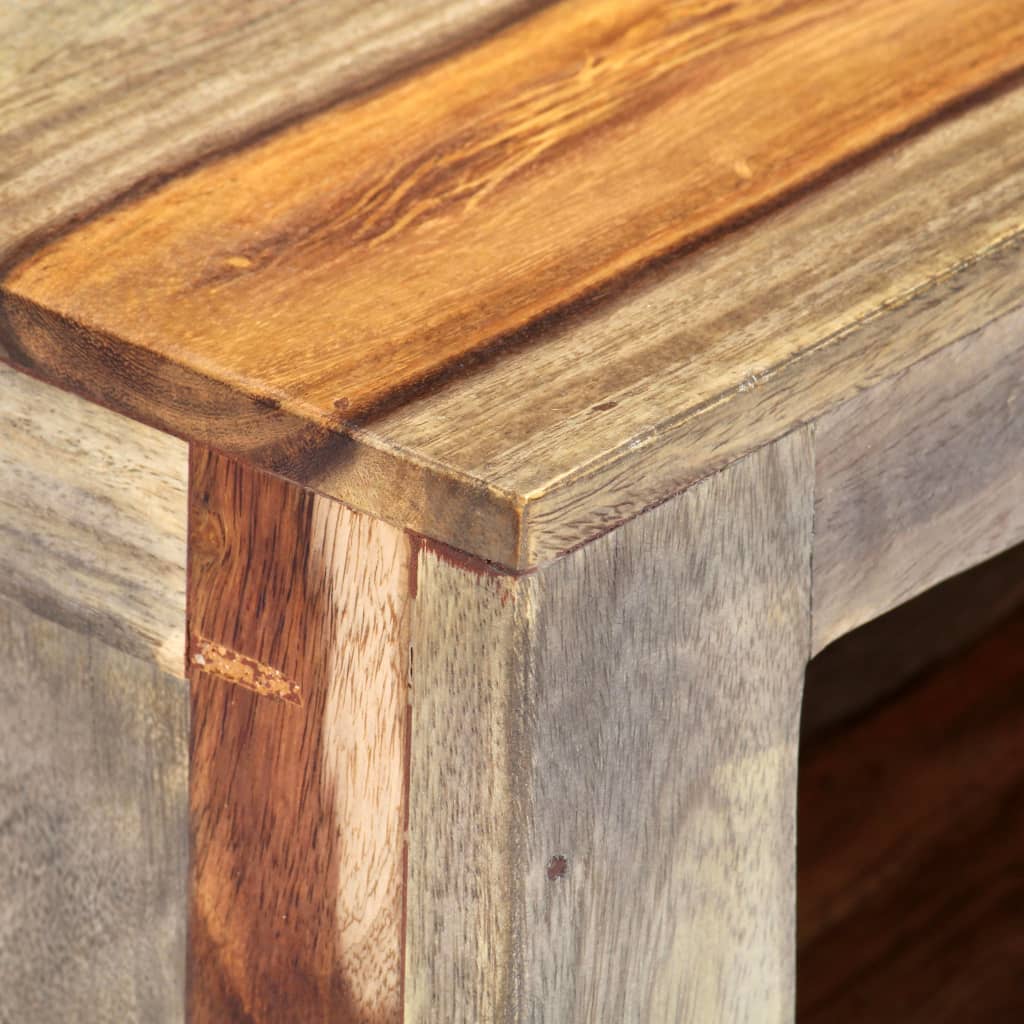 Mobile Porta TV in Legno Massello di Acacia 130x30x40 cm - homemem39