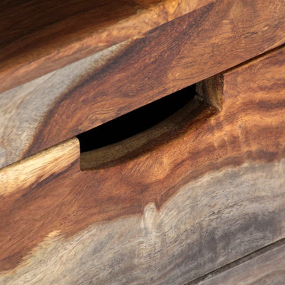 Mobile Porta TV in Legno Massello di Acacia 130x30x40 cm - homemem39