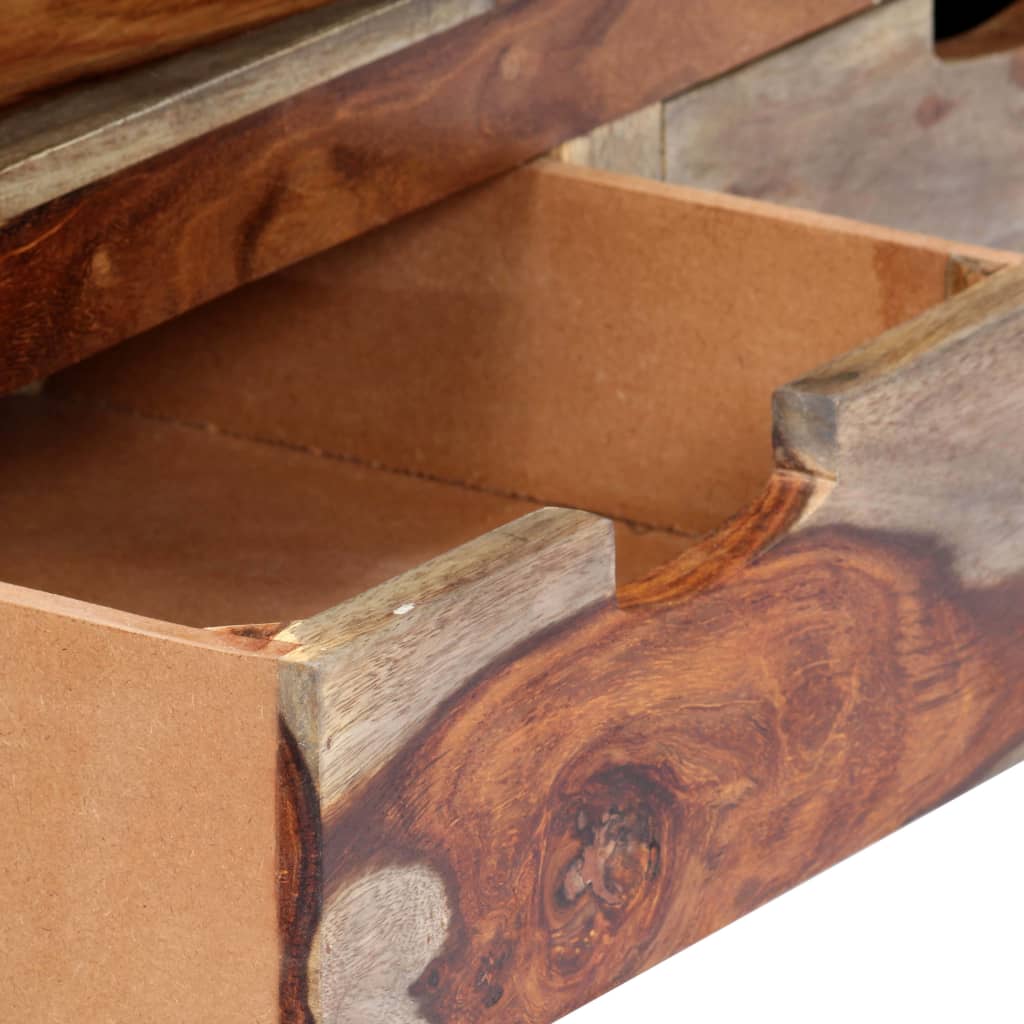 Mobile Porta TV in Legno Massello di Acacia 130x30x40 cm - homemem39