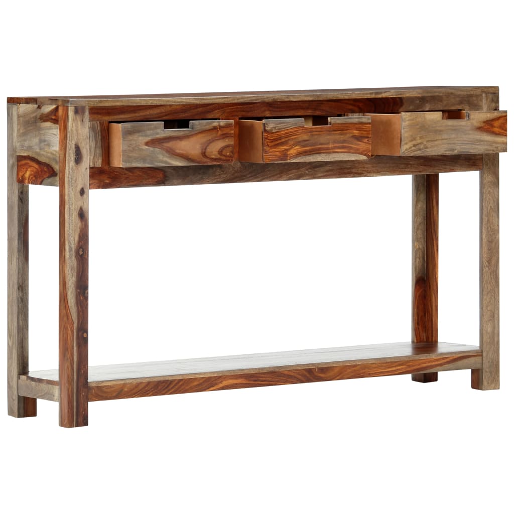 Tavolo Consolle con 3 Cassetti 120x30x75 cm Legno di Acacia | homemem39