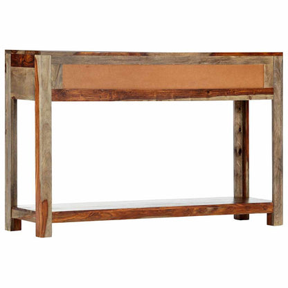 Tavolo Consolle con 3 Cassetti 120x30x75 cm Legno di Acacia