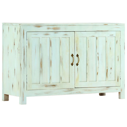 Credenza Azzurra 110x35x70 cm in Legno Massello di Mango - homemem39