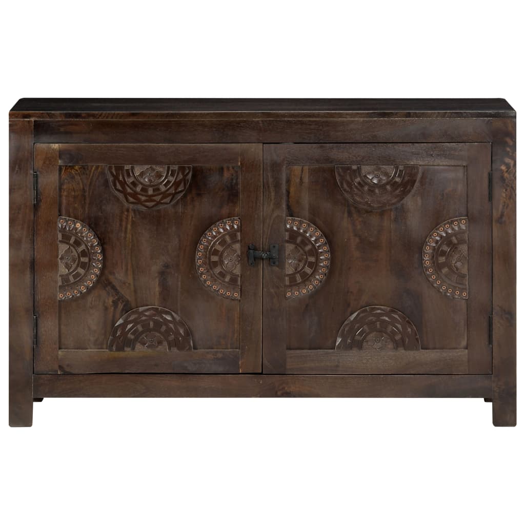 Credenza con Design Intagliato 110x35x70 cm in Legno di Mango | homemem39