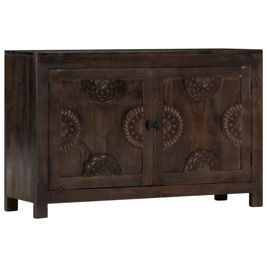 Credenza con Design Intagliato 110x35x70 cm in Legno di Mango | homemem39