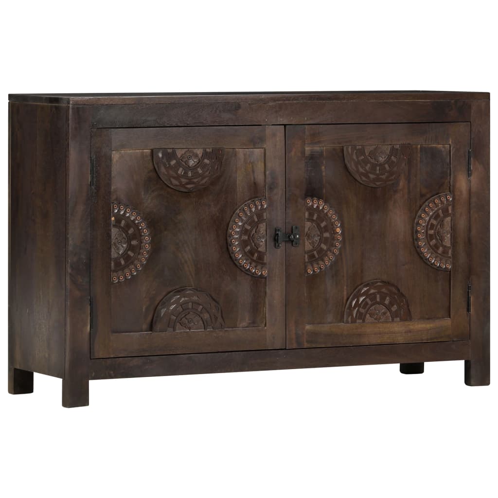 Credenza con Design Intagliato 110x35x70 cm in Legno di Mango | homemem39