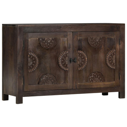 Credenza con Design Intagliato 110x35x70 cm in Legno di Mango | homemem39