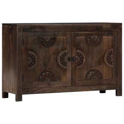 Credenza con Design Intagliato 110x35x70 cm in Legno di Mango | homemem39