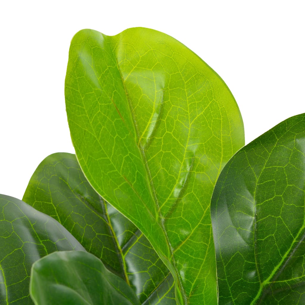 Pianta Artificiale di Ficus Lyrata con Vaso Verde 90 cm | homemem39