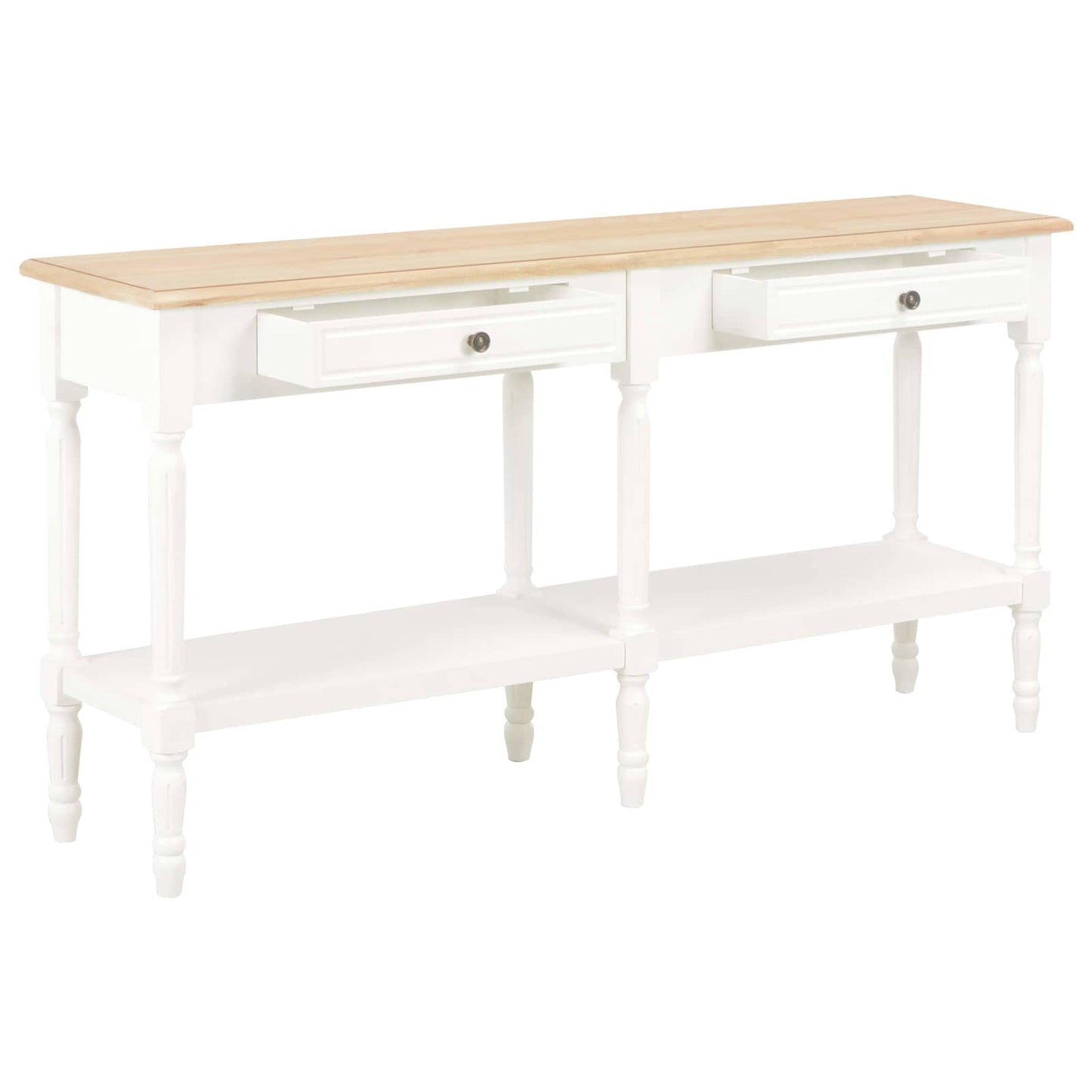 tavolo con cassetto Bianco legno