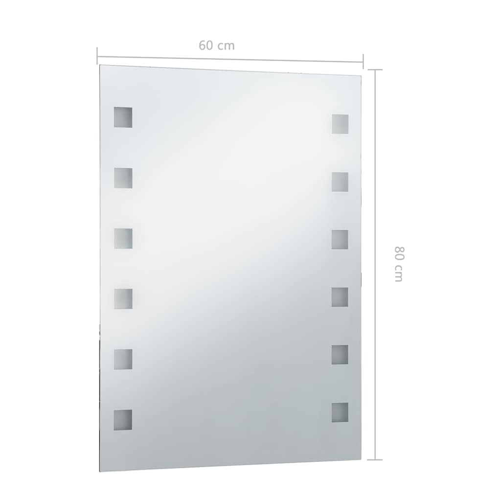 Specchio da Parete a LED per Bagno 60x80 cm - homemem39