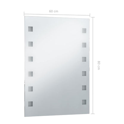Specchio da Parete a LED per Bagno 60x80 cm - homemem39