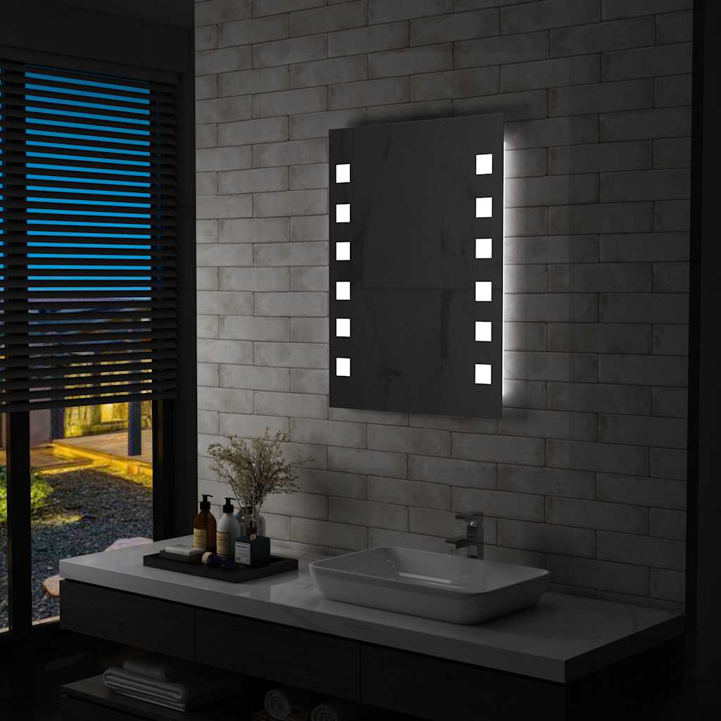 Specchio da Parete a LED per Bagno 60x80 cm - homemem39
