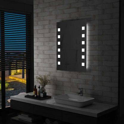 Specchio da Parete a LED per Bagno 60x80 cm - homemem39