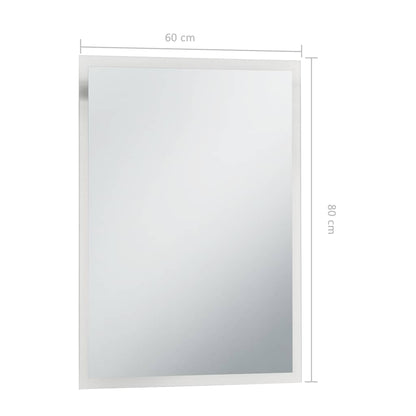 Specchio da Parete a LED per Bagno 60x80 cm - homemem39
