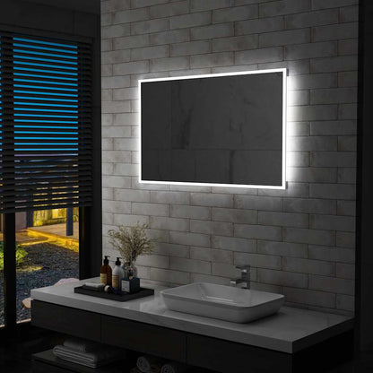 Specchio da Parete a LED per Bagno 100x60 cm - homemem39
