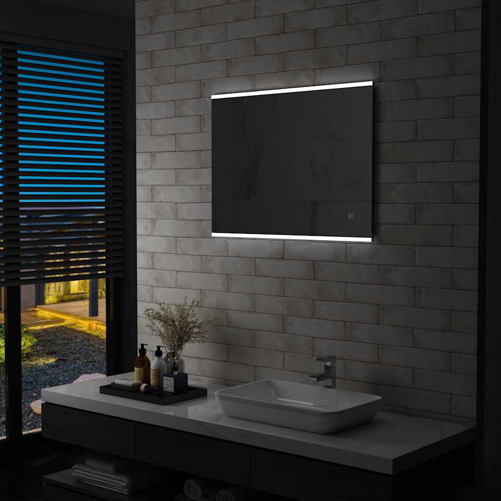 Specchio LED da Bagno con Sensore Tattile 80x60 cm - homemem39