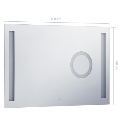 Specchio LED da Bagno con Sensore Tattile 100x60 cm - homemem39