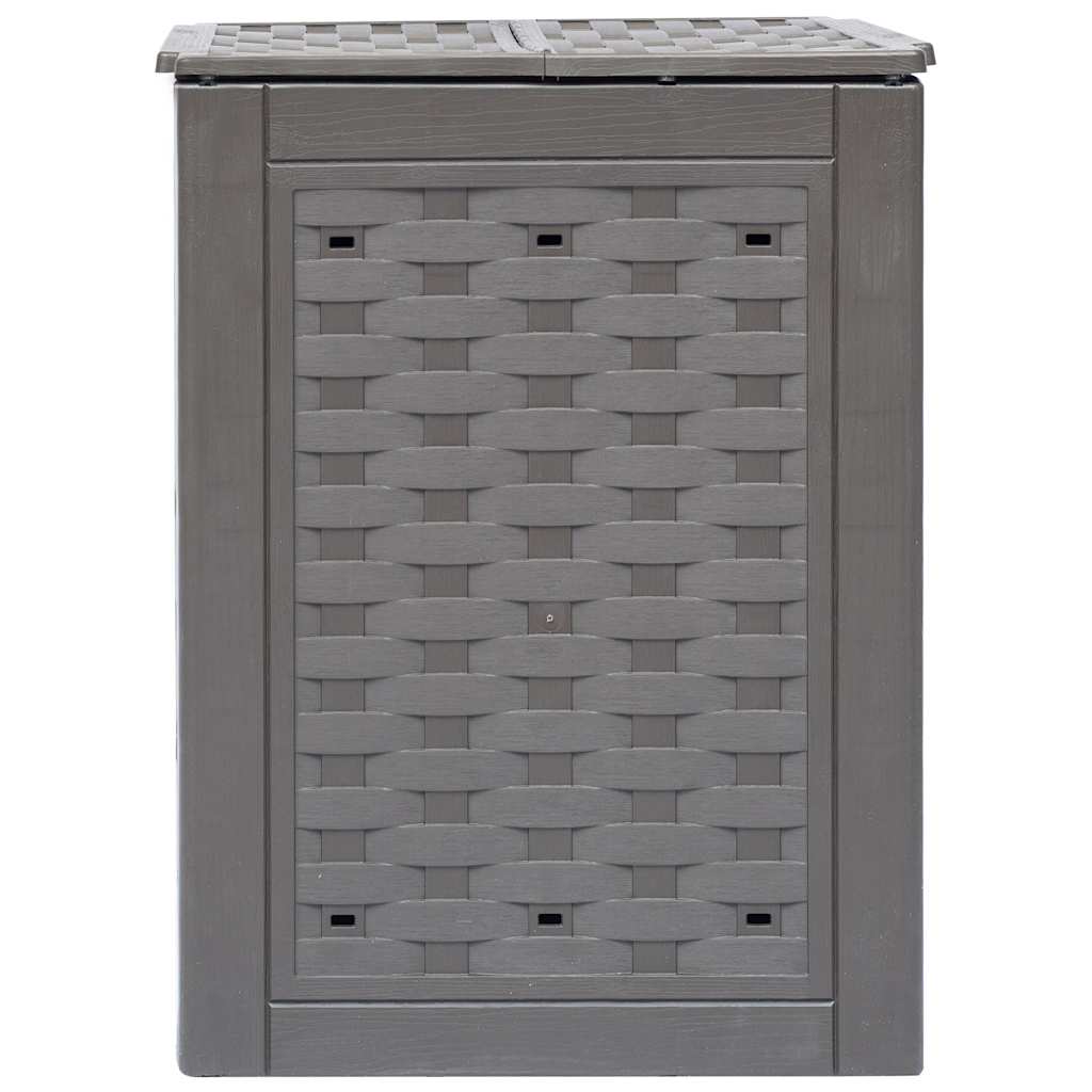Compostiera Giardino Marrone 60x60x83 cm 300 L Rattan Plastica