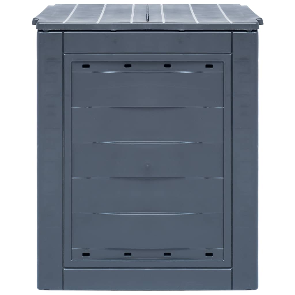 Compostiera da Giardino 60x60x73 cm 260 L Grigia | homemem39