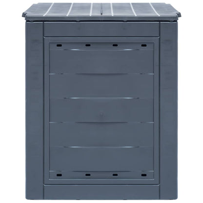 Compostiera da Giardino 60x60x73 cm 260 L Grigia | homemem39
