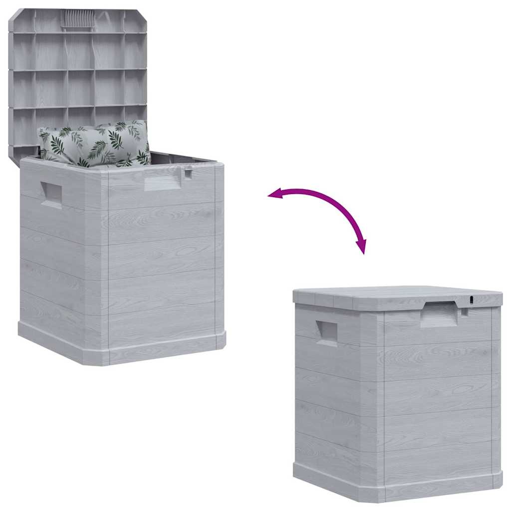 Baule da Giardino 90 L Grigio Chiaro
