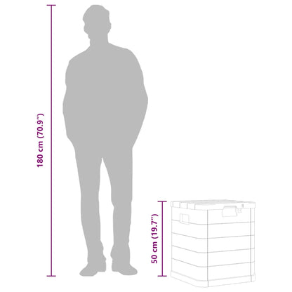 Baule da Giardino 90 L Grigio Chiaro - homemem39