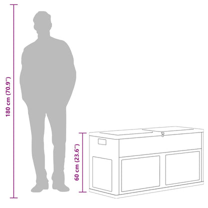 Baule da Giardino 320 L Nero - homemem39