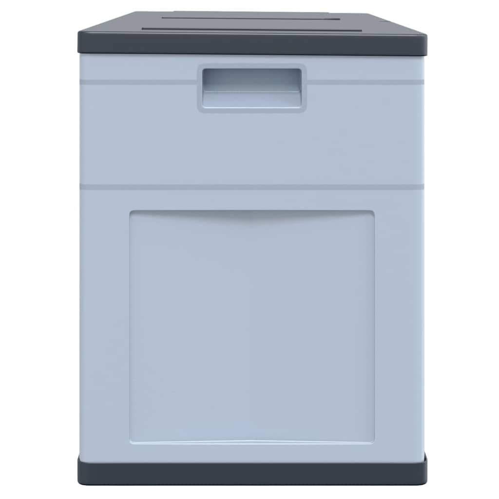 Baule da Giardino 320 L Grigio Nero