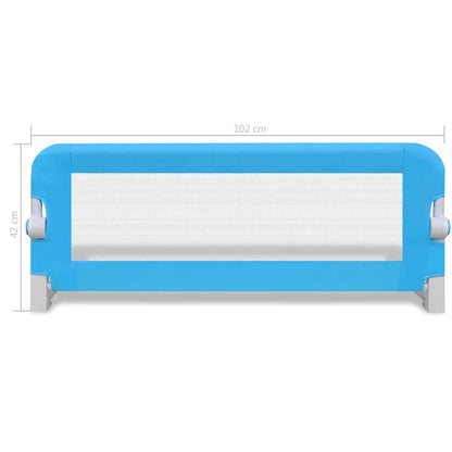 Sponde Letto per la Sicurezza dei Bambini 2 pz Blu 102x42 cm - homemem39
