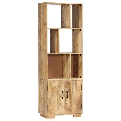 Libreria 60x35x180 cm in Legno Massello di Mango