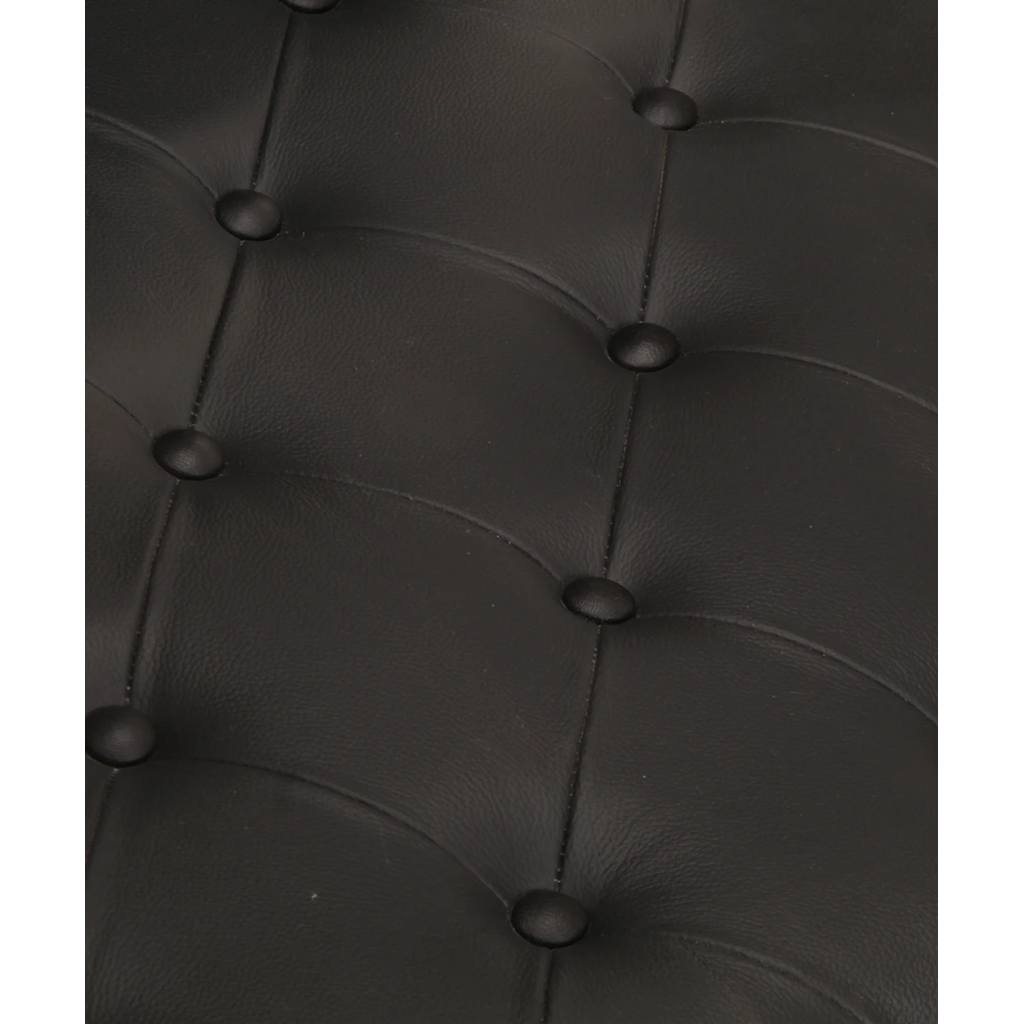 Poltrona in Stile Aviatore Nera in Vera Pelle