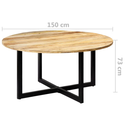 Tavolo da Pranzo 150x73 cm in Legno Massello di Mango | homemem39