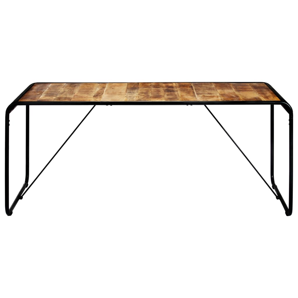 Tavolo da Pranzo 180x90x76 cm Legno Massello di Mango Grezzo - homemem39