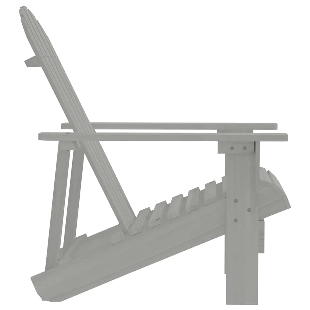 Sedia da Giardino in Legno Grigio