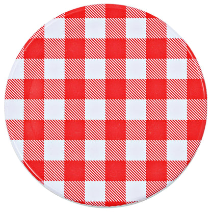 Vasi Marmellata in Vetro Coperchio Bianco e Rosso 48 pz 110 ml - homemem39