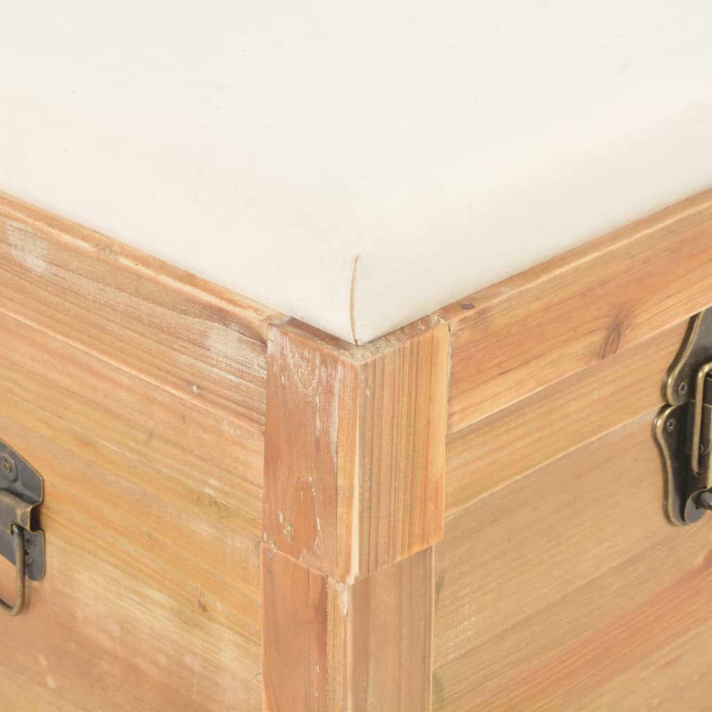 Cassapanca con Cuscino 80x40x40 cm MDF - homemem39