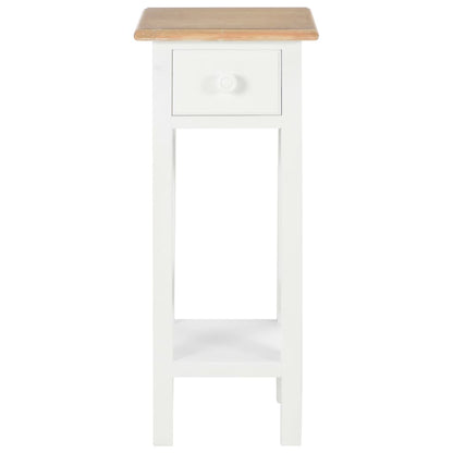 280057 vidaXL Tavolino Laterale Bianco 27x27x65,5 cm in Legno - homemem39