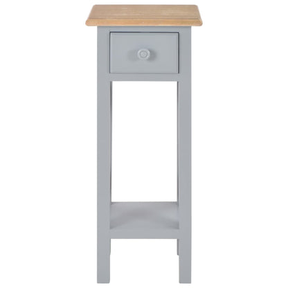 Tavolino Laterale Grigio 27x27x65,5 cm in Legno | homemem39