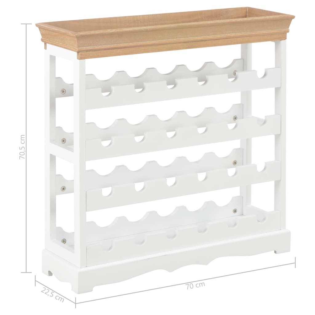 Mobile Portavini Bianco 70x22,5x70,5 cm in MDF - homemem39