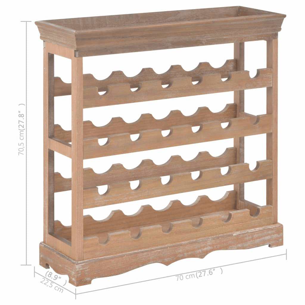 Mobile Portavini Marrone 70x22,5x70,5 cm in MDF | homemem39