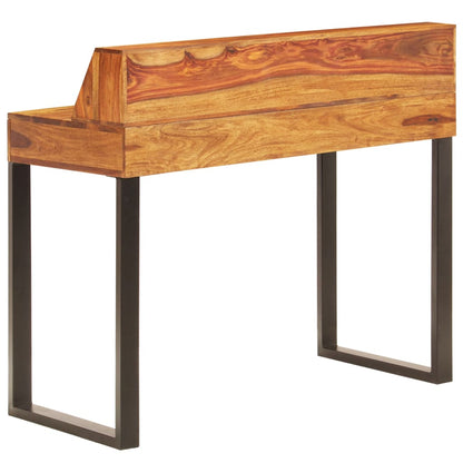 Scrivania 110x50x94 cm Massello di Acacia e Acciaio