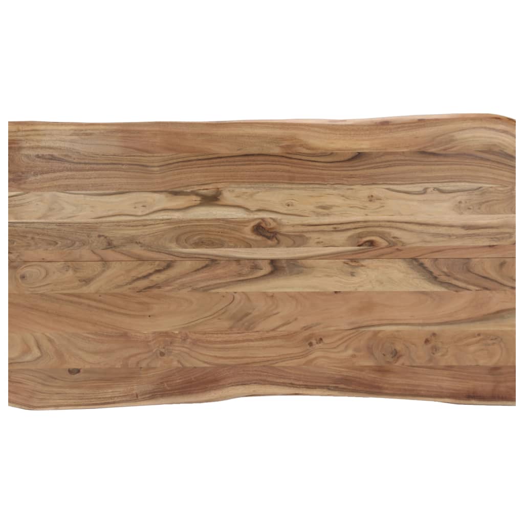 Tavolo da Pranzo 140x80x76 cm in Legno Massello di Acacia