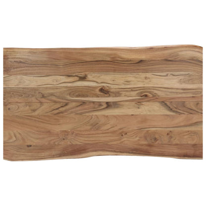 Tavolo da Pranzo 140x80x76 cm in Legno Massello di Acacia