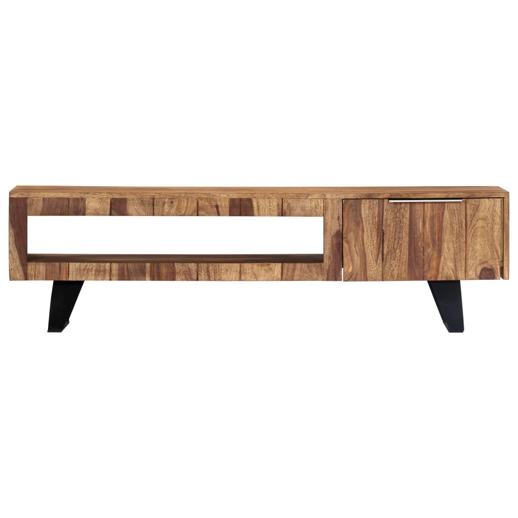 Mobile Porta TV 140x30x40cm in Legno Massello di Acacia | homemem39