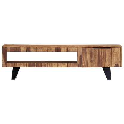 Mobile Porta TV 140x30x40cm in Legno Massello di Acacia