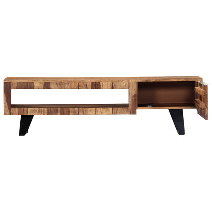 Mobile Porta TV 140x30x40cm in Legno Massello di Acacia